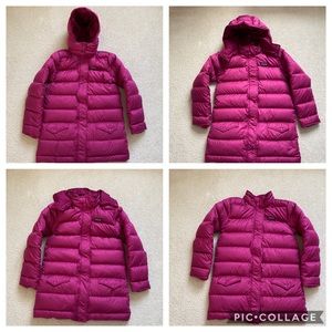 Patagonia Down Coat Pink magenta Size L 12 girl